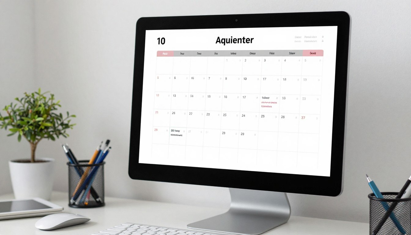 Calendar marking dental appointment dates
