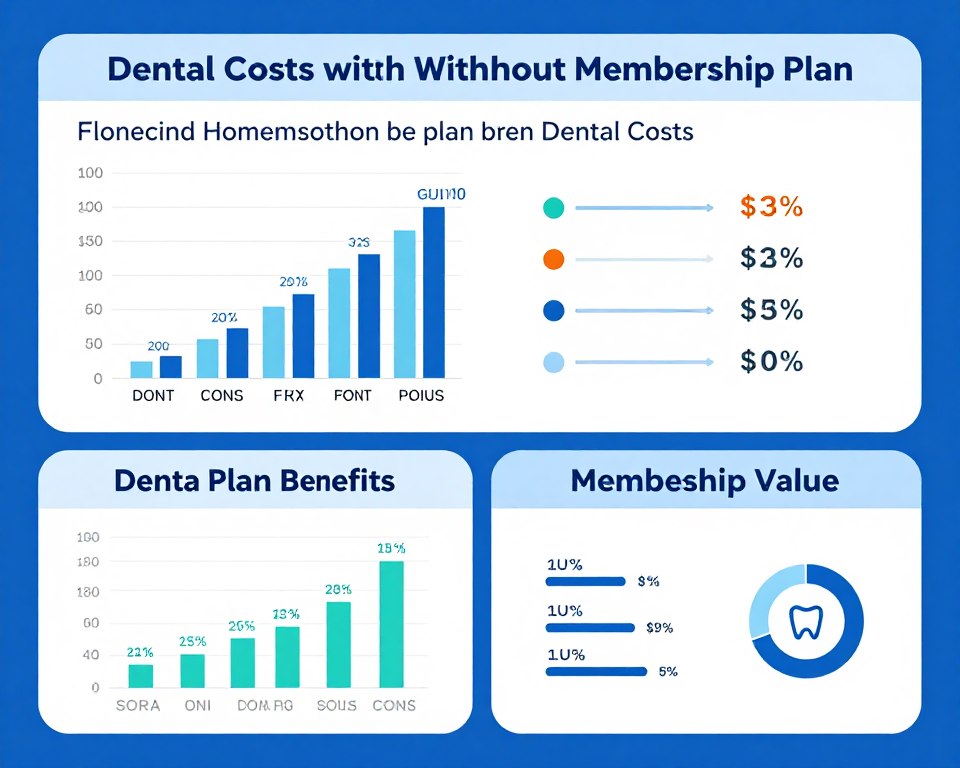 Comparison chart of membership savings