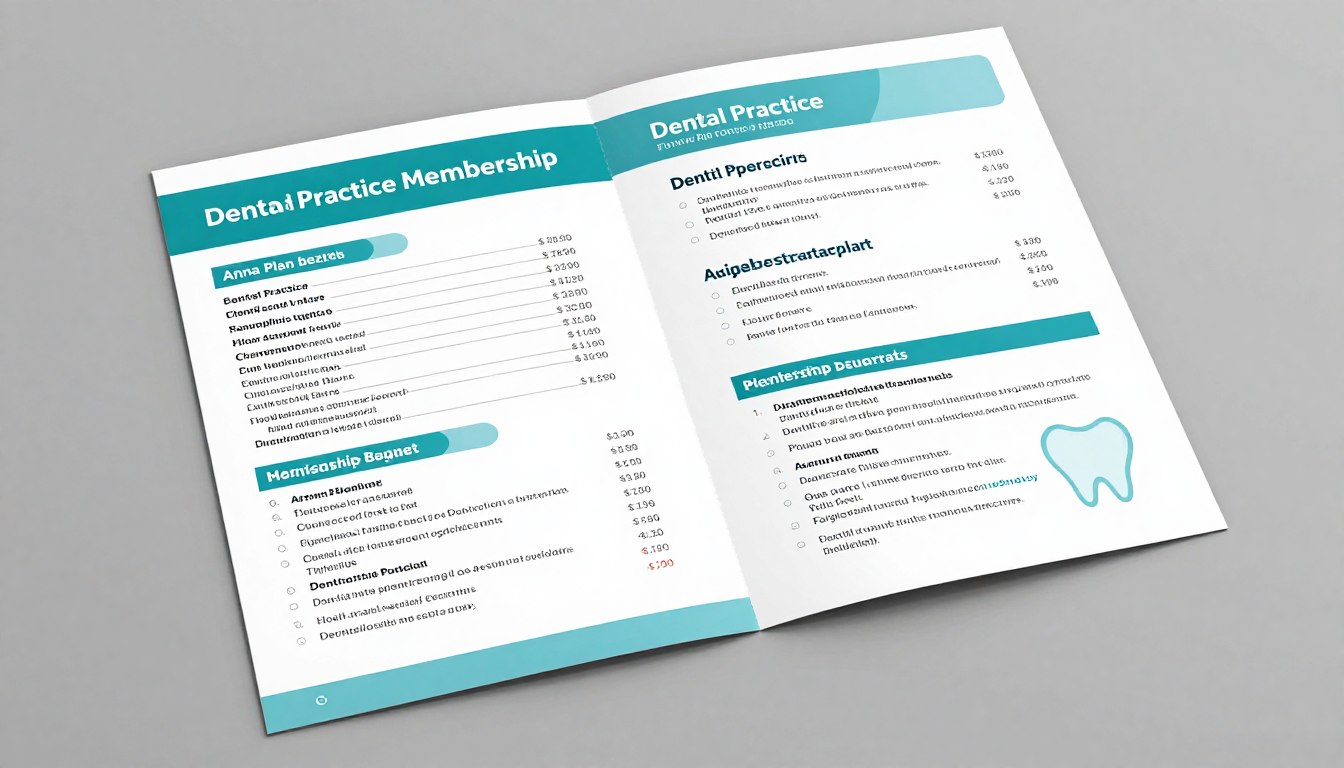 Dental membership plan brochure