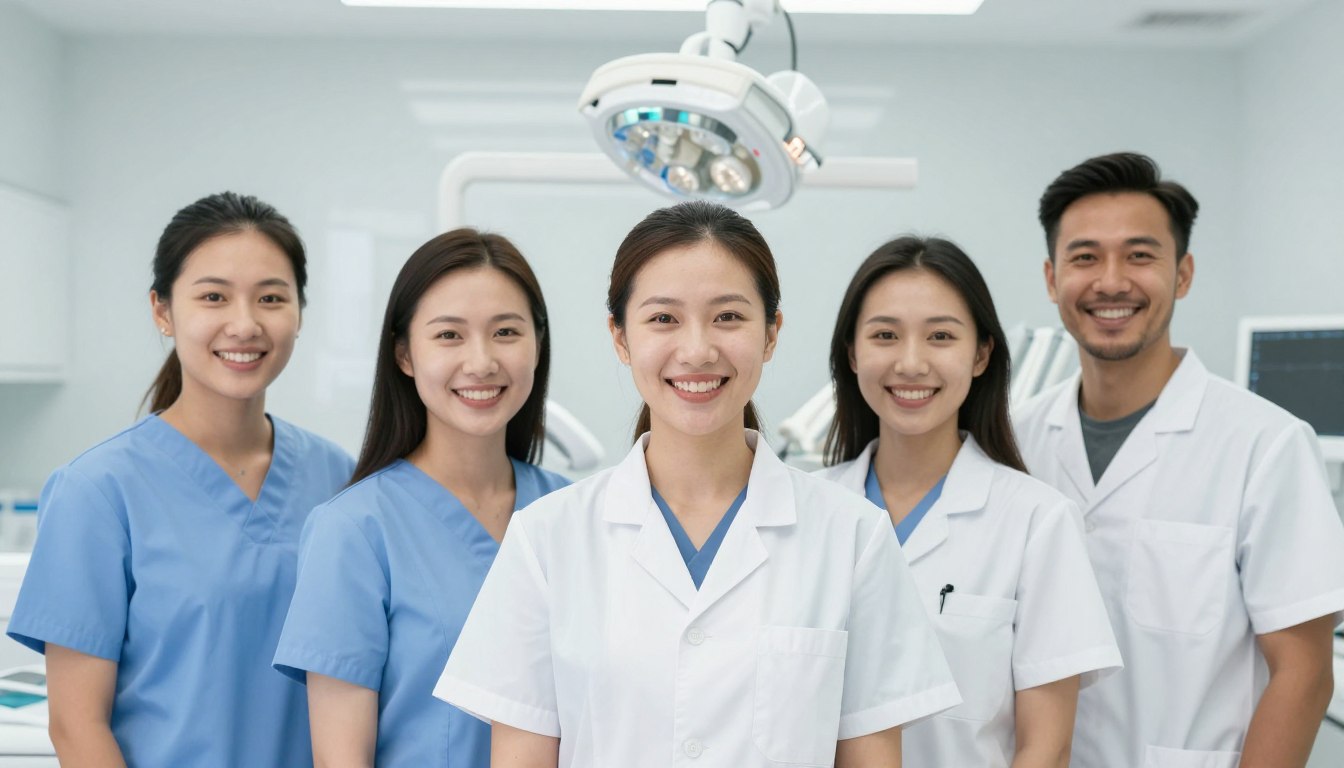 Dental team welcoming new patients