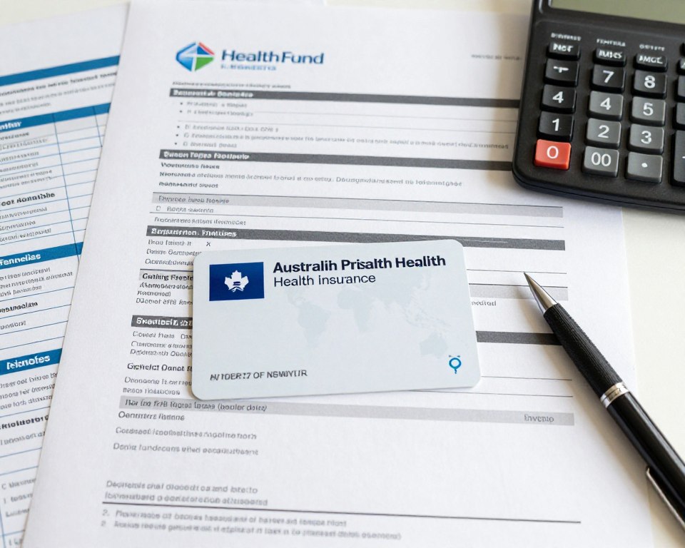 Health fund card and dental insurance paperwork