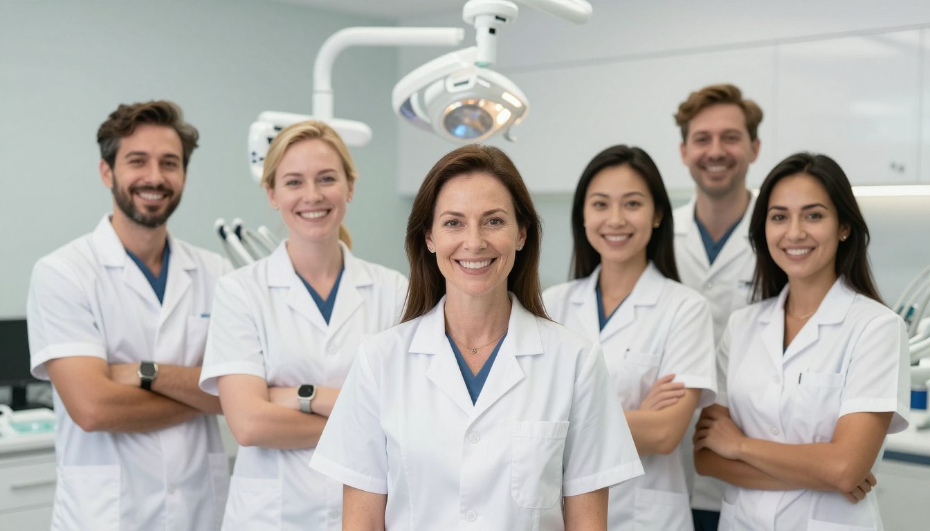 Modern dental practice team of experienced practitioners specializing in anti-wrinkle treatments