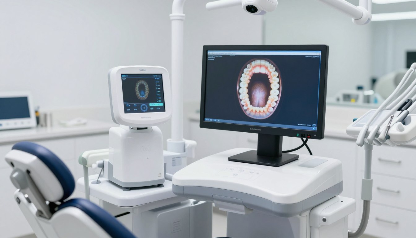 Modern dental technology equipment in clinic