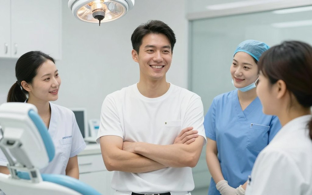 Patient smiling confidently after successful wisdom teeth consultation
