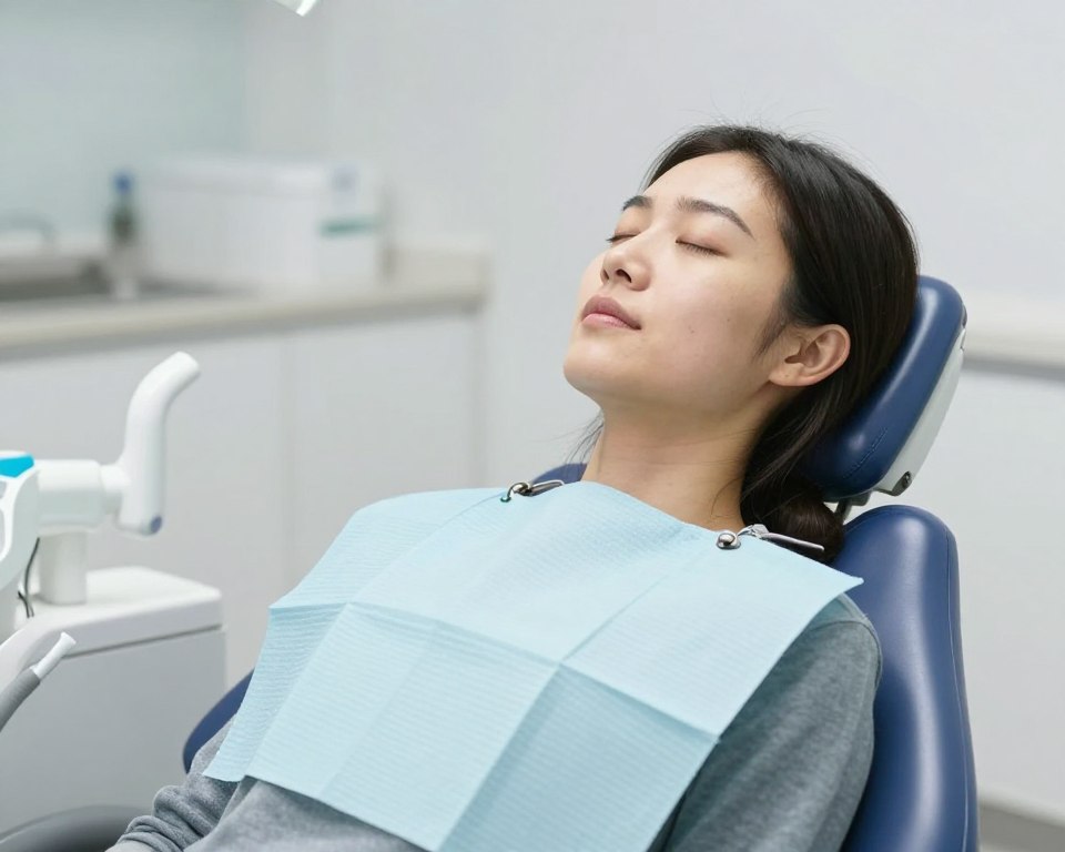 Patient using relaxation techniques