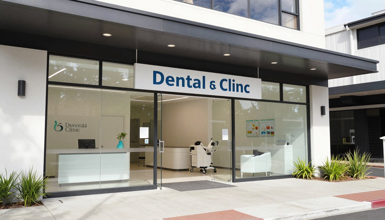 Welcoming dental clinic entrance in Parramatta