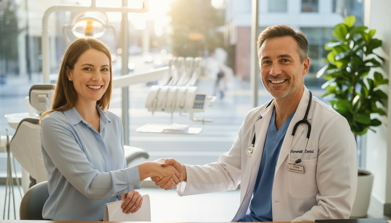 happy patient after successful wisdom teeth removal consultation