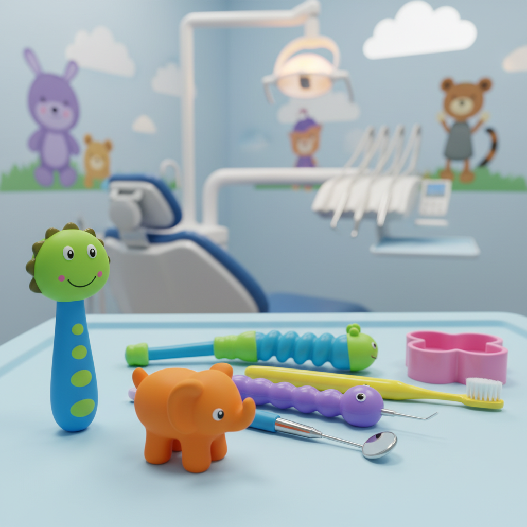 Child-friendly dental tools and equipment at My Smile Doctors
