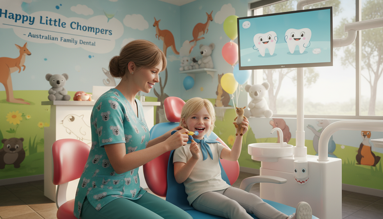 Child receiving friendly dental care at My Smile Doctors Dentist Parramatta
