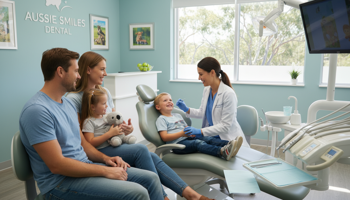 Family receiving dental checkup at My Smile Doctors Parramatta dentist clinic