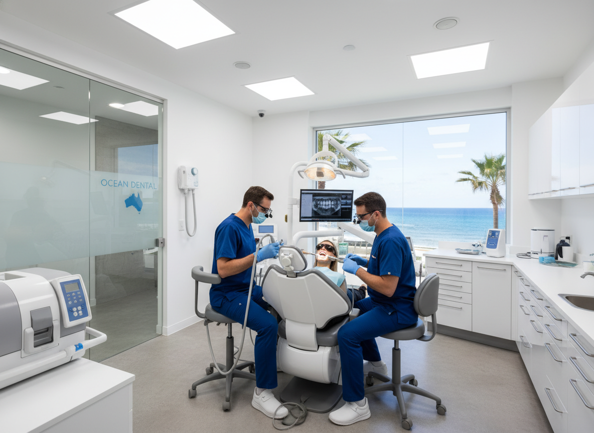 My Smile Doctors dental team performing cosmetic dentistry procedure with modern equipment