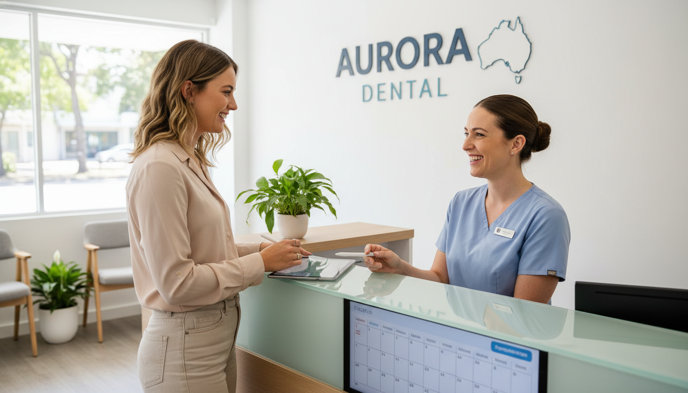 Patient booking appointment at My Smile Doctors Dentist Parramatta reception