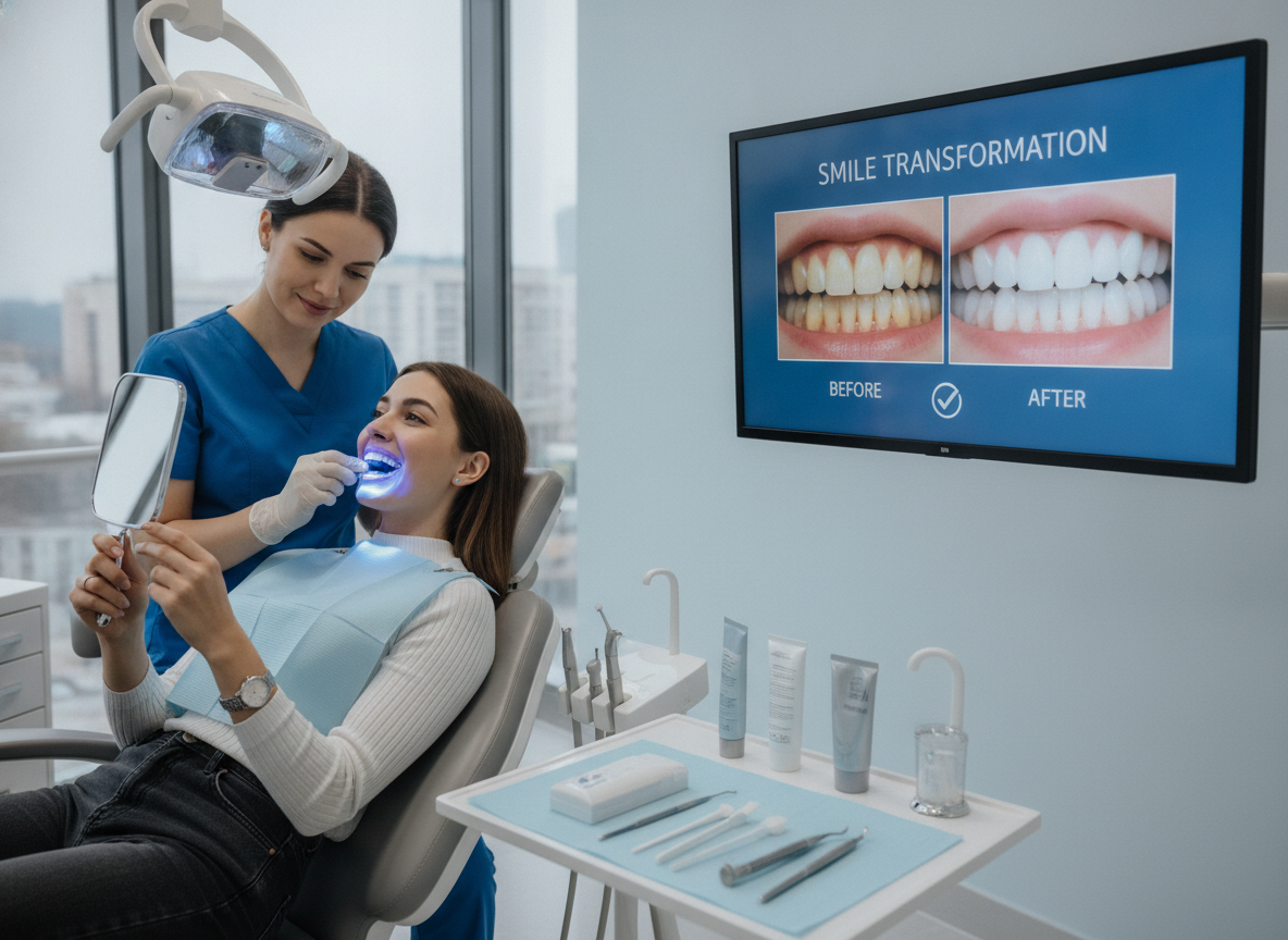 Cosmetic dentistry teeth whitening and smile enhancement services Cosmetic dentistry teeth whitening and smile enhancement services