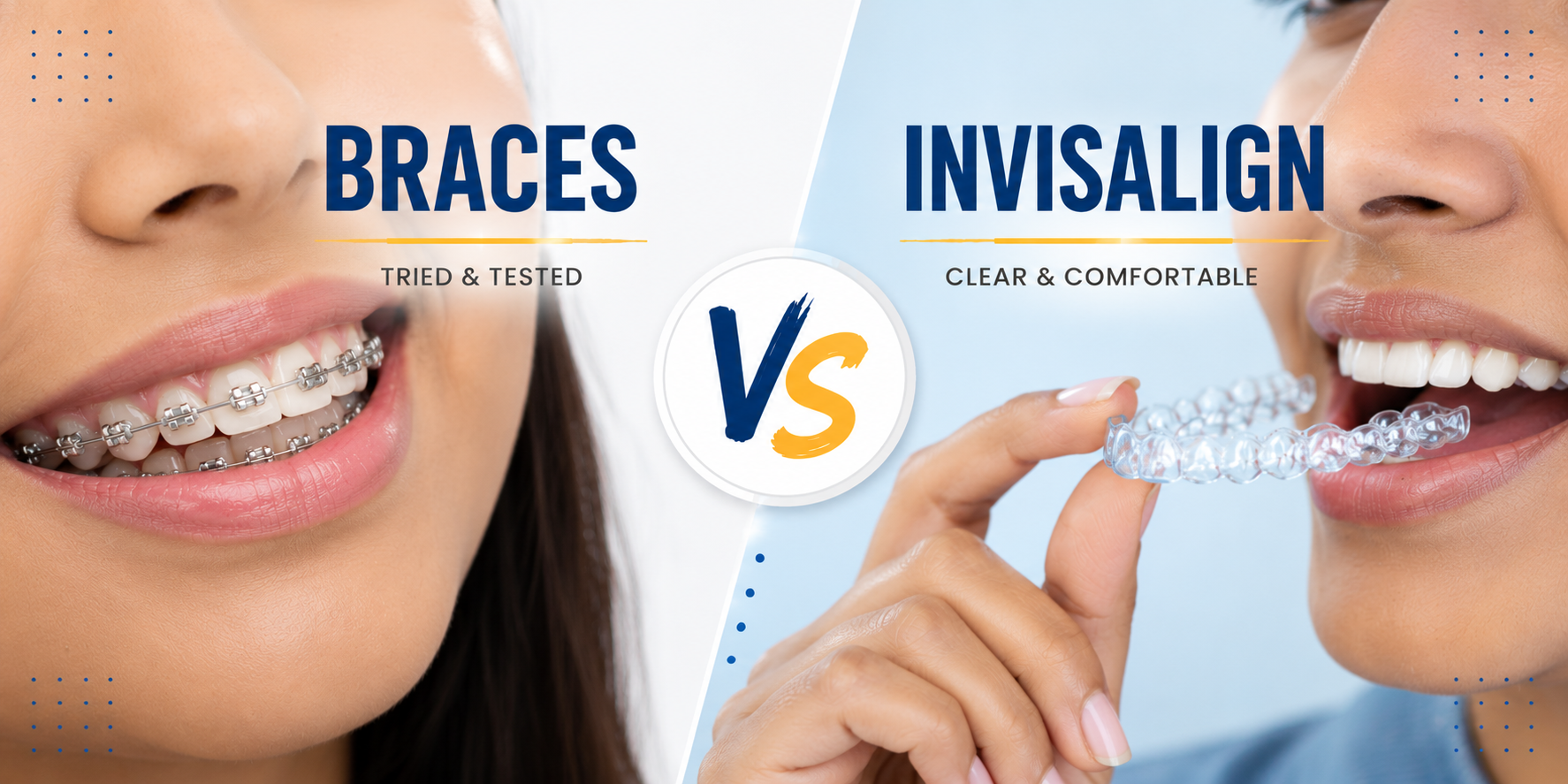 Braces vs Invisalign for adults and teens in Parramatta